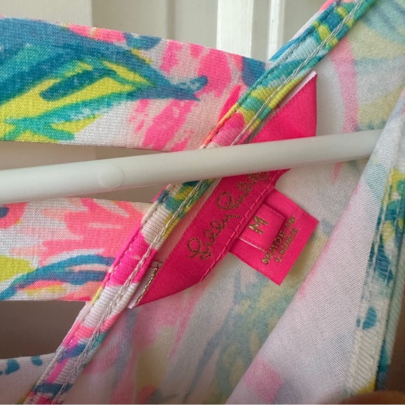 NWOT Lilly Pulitzer Ophelia Stretch Shift Dress Multi Fiesta Bamba Size M - Picture 3 of 4